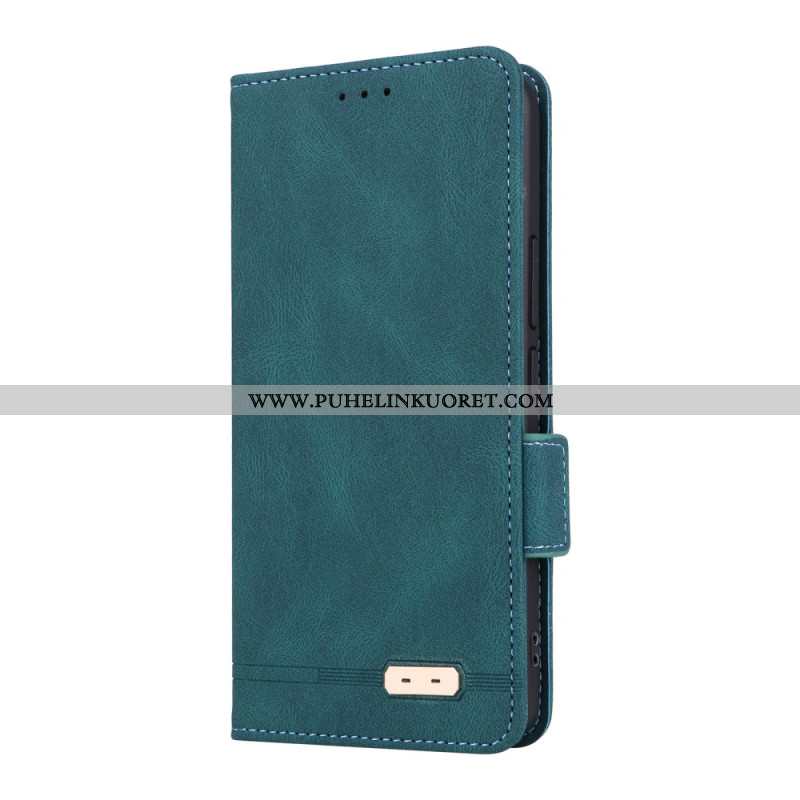 Nahkakotelo Xiaomi 15 Lompakko Metallisella Koristeella