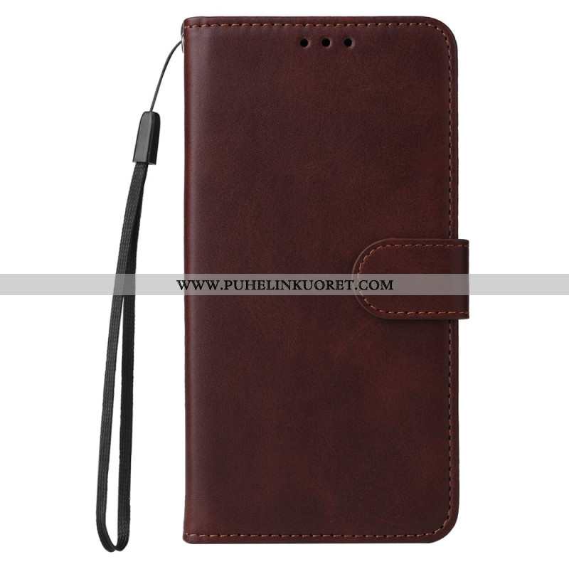 Kotelot Xiaomi 15 Puhelinkuoret Yksivärinen Nahkakuvioinen Hihna