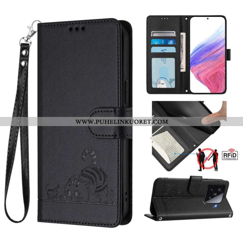 Kotelot Xiaomi 15 Hihna Ja Rfid-suoja