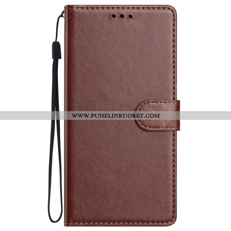 Kotelot Xiaomi 15 Yksinkertainen Keinonahkainen Ranneke