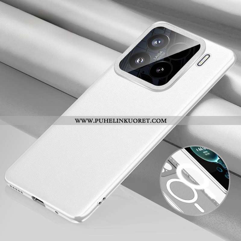 Kuori Xiaomi 15 Magsafe-yhteensopiva Nahkakuvioinen Suojakuori