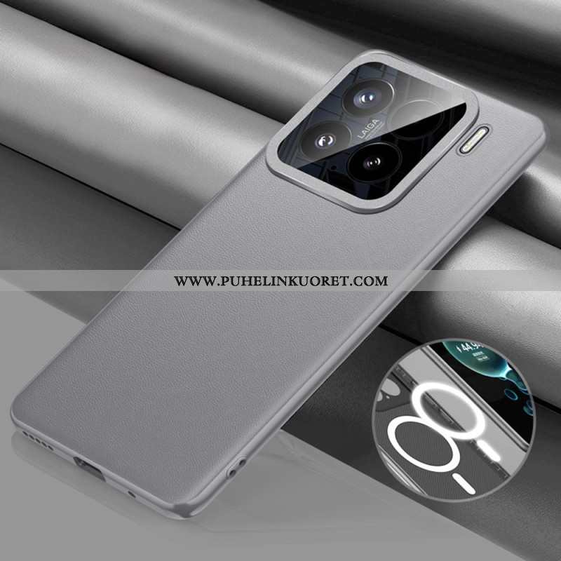 Kuori Xiaomi 15 Magsafe-yhteensopiva Nahkakuvioinen Suojakuori