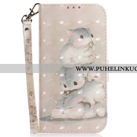 Kuoret Xiaomi 15 Hamsterikuvioinen Kaulanauha