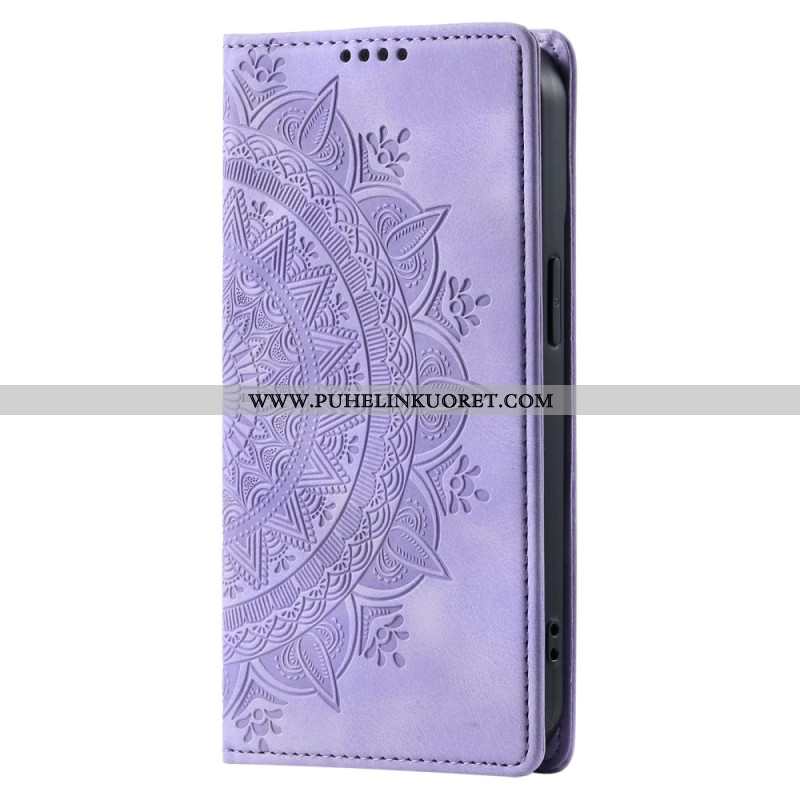 Nahkakotelo Xiaomi 15t Pro Puhelinkuoret Mandala-mokkanahkaefekti