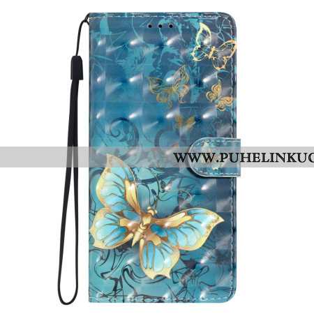 Kotelot Xiaomi 15t Pro Kultaisia Perhosia