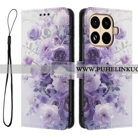 Kotelot Xiaomi 15t Pro Violetit Ruusut