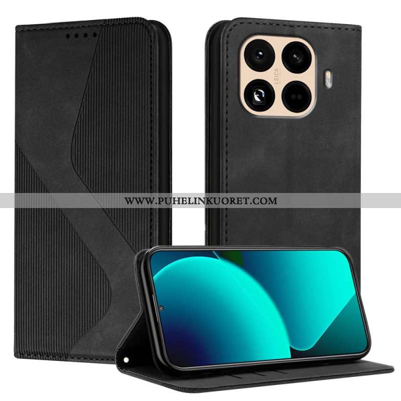 Nahkakotelo Xiaomi 15t Pro S-muotoinen