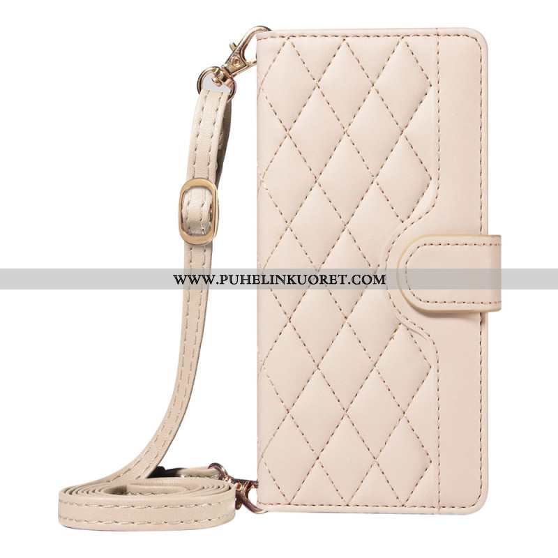 Nahkakotelo Xiaomi 15t Pro Tikattu Hihna Ja Olkahihna