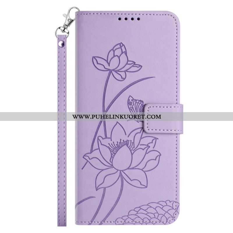 Kotelot Xiaomi 15t Pro Kukkakuvio Hihnalla