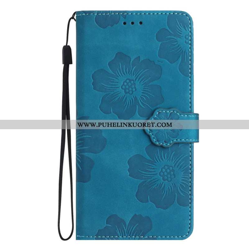 Kotelot Xiaomi 15t Pro Mokkanahkaefekti Ruusukuviolla