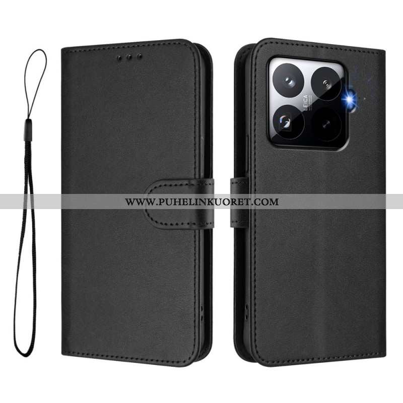 Kotelot Xiaomi 15t Pro Rfid-suojattu Nahkakuvioinen Suojakuori