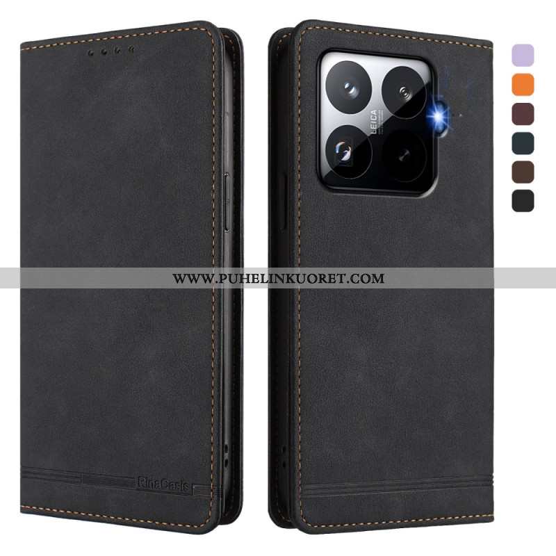 Nahkakotelo Xiaomi 15t Pro Rfid-suojattu