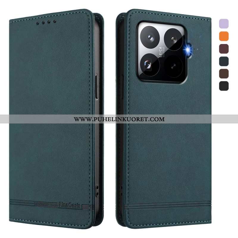 Nahkakotelo Xiaomi 15t Pro Rfid-suojattu