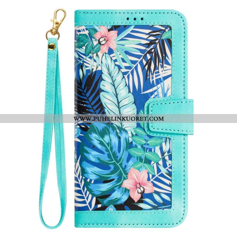 Kotelot Xiaomi 15t Puhelinkuoret Kukkakuvio Hihnalla