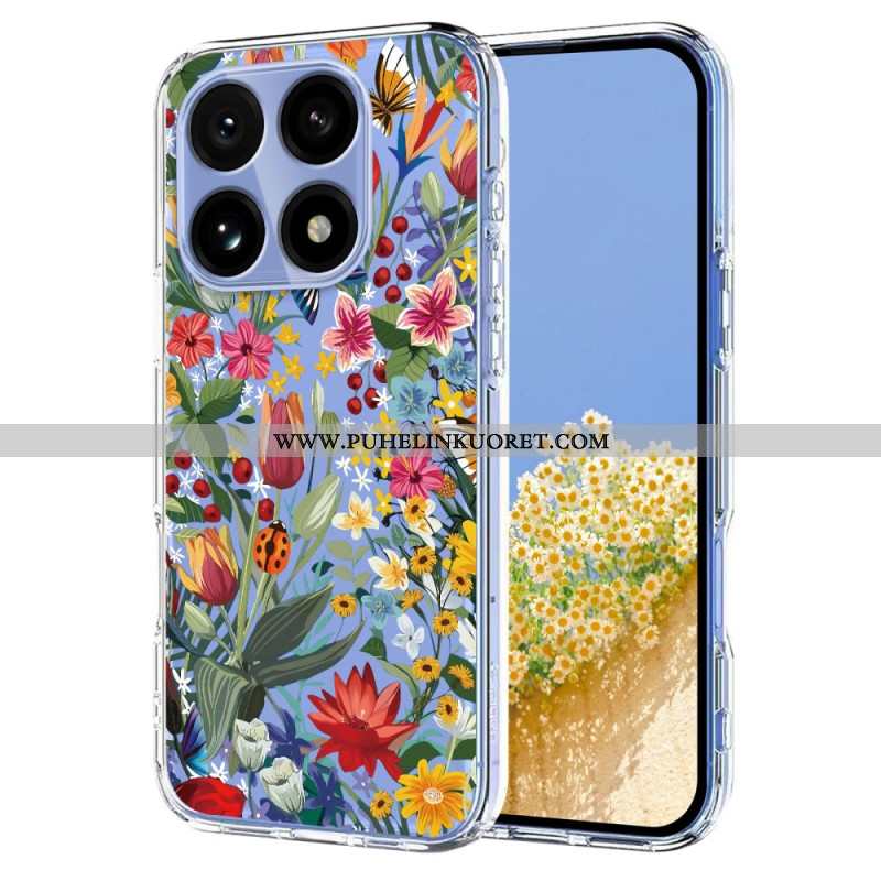 Kuori Xiaomi 15t Läpinäkyvä Kukkakuvio