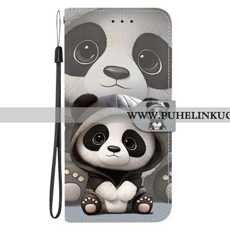 Nahkakotelo Xiaomi 15t Söpö Panda