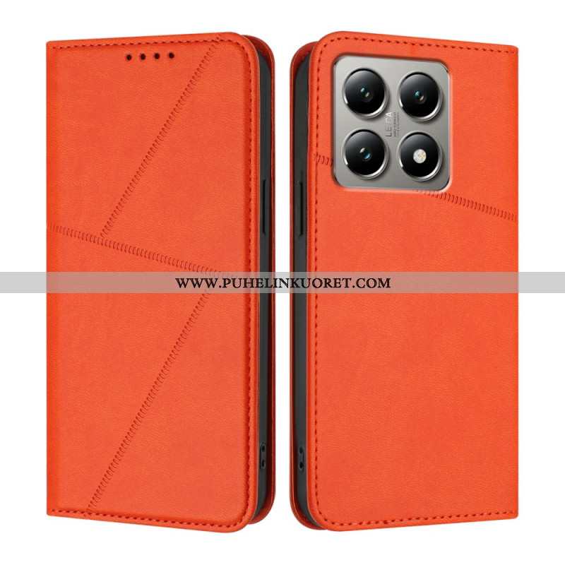 Nahkakotelo Xiaomi 15t Viivat Suojakuori