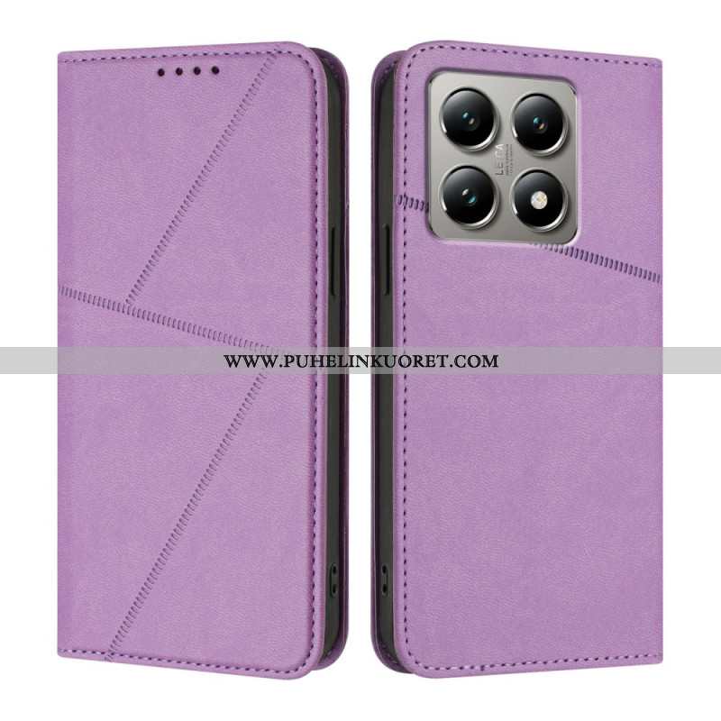 Nahkakotelo Xiaomi 15t Viivat Suojakuori