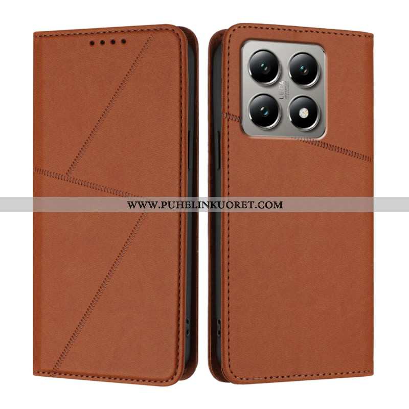 Nahkakotelo Xiaomi 15t Viivat Suojakuori