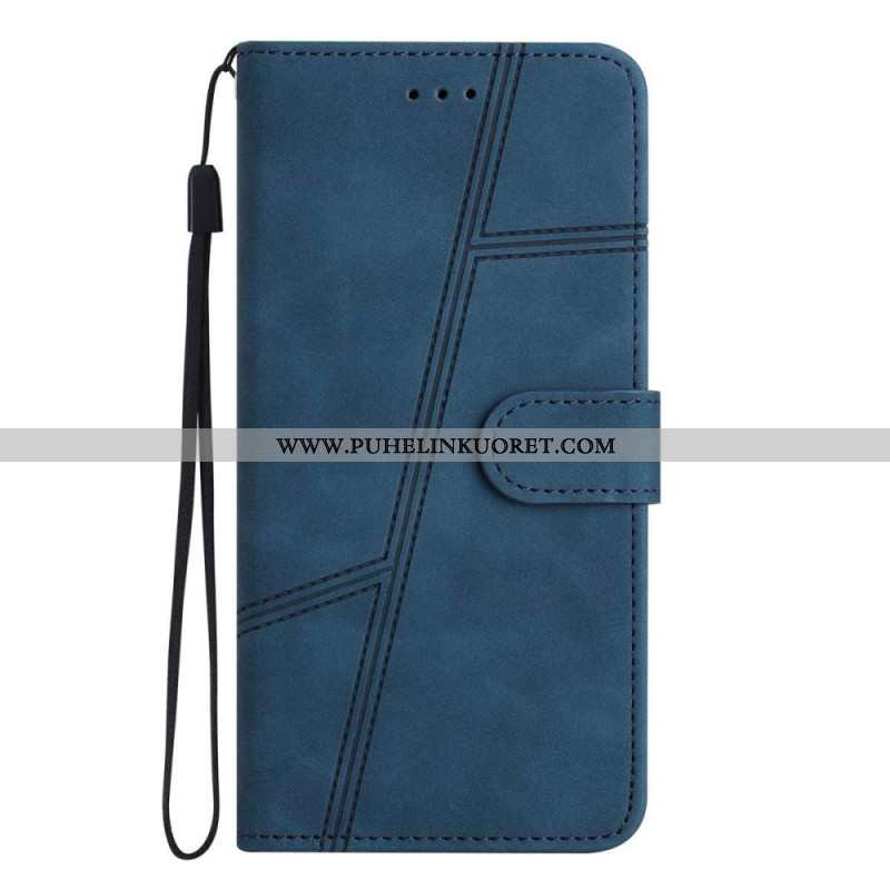 Nahkakotelo Xiaomi 15t Viivat Ja Raidat