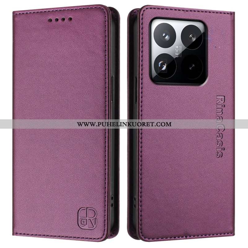 Nahkakotelo Xiaomi 15t Rfid-lompakko