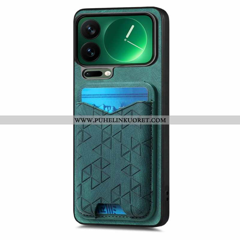 Case Xiaomi 17 Pro Max Puhelinkuoret Korttikotelo Ja Säädettävä Jalusta