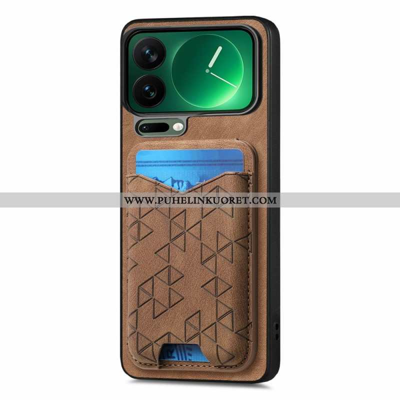 Case Xiaomi 17 Pro Max Puhelinkuoret Korttikotelo Ja Säädettävä Jalusta