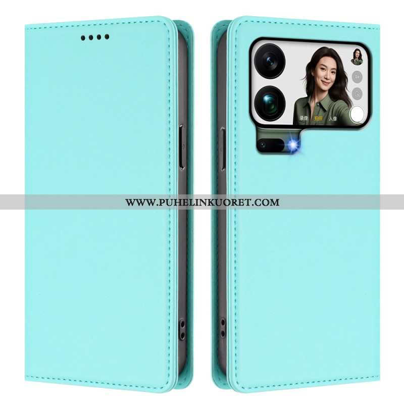 Nahkakotelo Xiaomi 17 Pro Max Puhelinkuoret Magneettinen Suljin Ja Rfid-suojaus