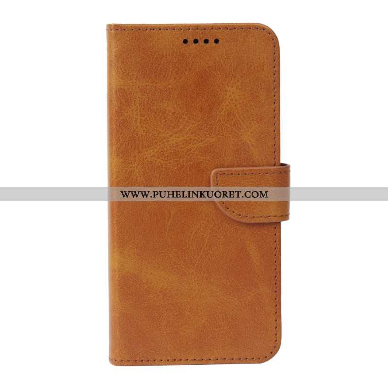 Nahkakotelo Xiaomi 17 Pro Max Jalusta Ja Magneettinen Suljin