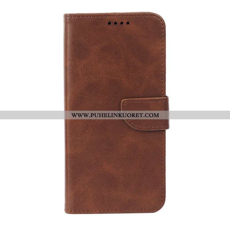 Nahkakotelo Xiaomi 17 Pro Max Jalusta Ja Magneettinen Suljin