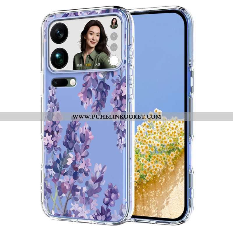 Kuori Xiaomi 17 Pro Max Perhosia Ja Kukkia