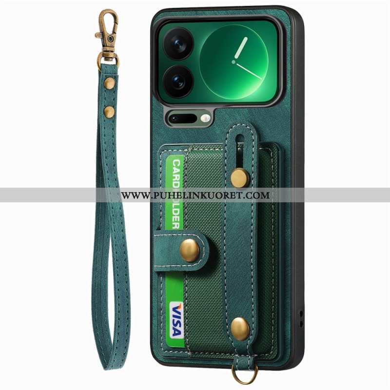 Kuori Xiaomi 17 Pro Max Korttikotelo Ja Tukijalka