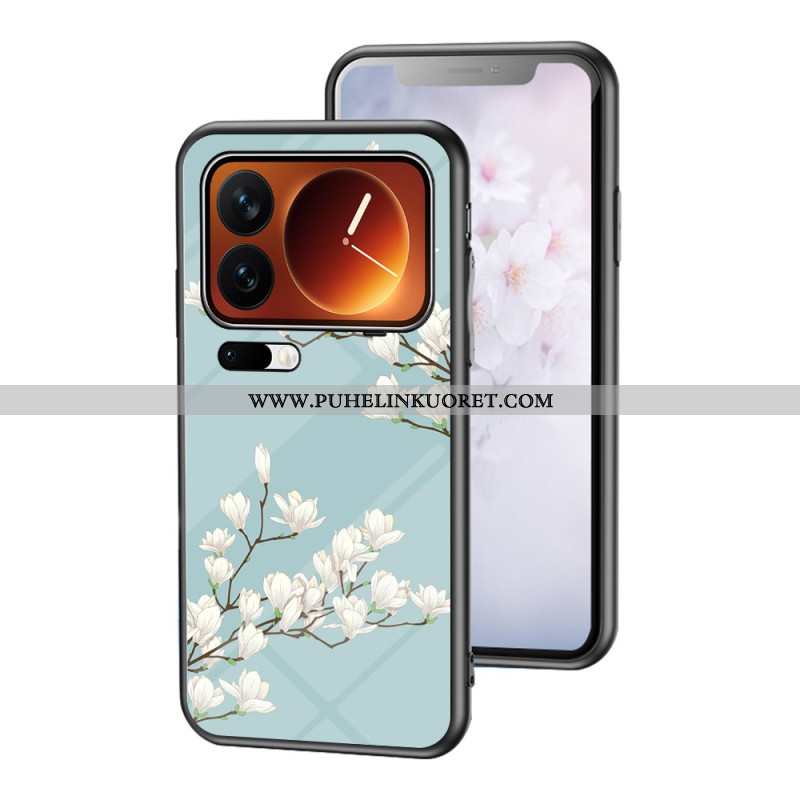 Kuori Xiaomi 17 Pro Max Karkaistua Lasia Kukkakuvio