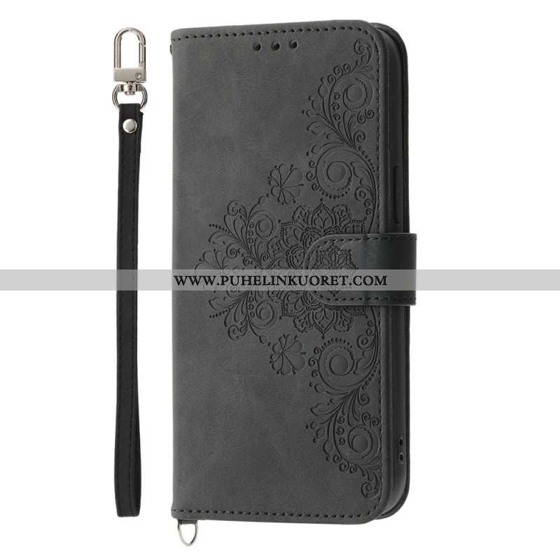 Nahkakotelo Xiaomi 17 Pro Max Pitsi Hihnalla Ja Olkahihnalla