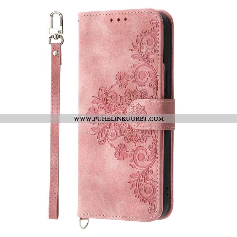 Nahkakotelo Xiaomi 17 Pro Max Pitsi Hihnalla Ja Olkahihnalla