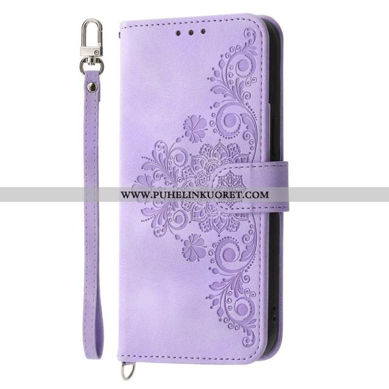 Nahkakotelo Xiaomi 17 Pro Max Pitsi Hihnalla Ja Olkahihnalla