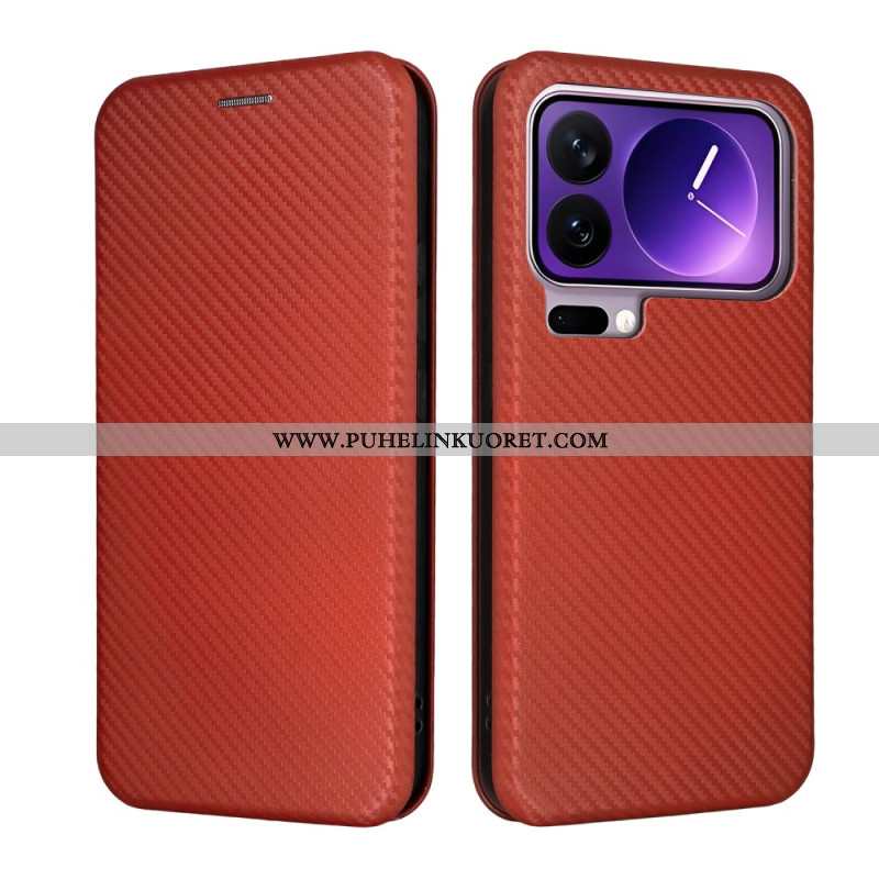 Nahkakotelo Xiaomi 17 Pro Max Hiilikuitu