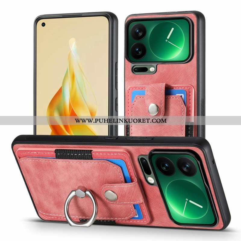 Kuori Xiaomi 17 Pro Max Korttikotelo Ja Sormusteline