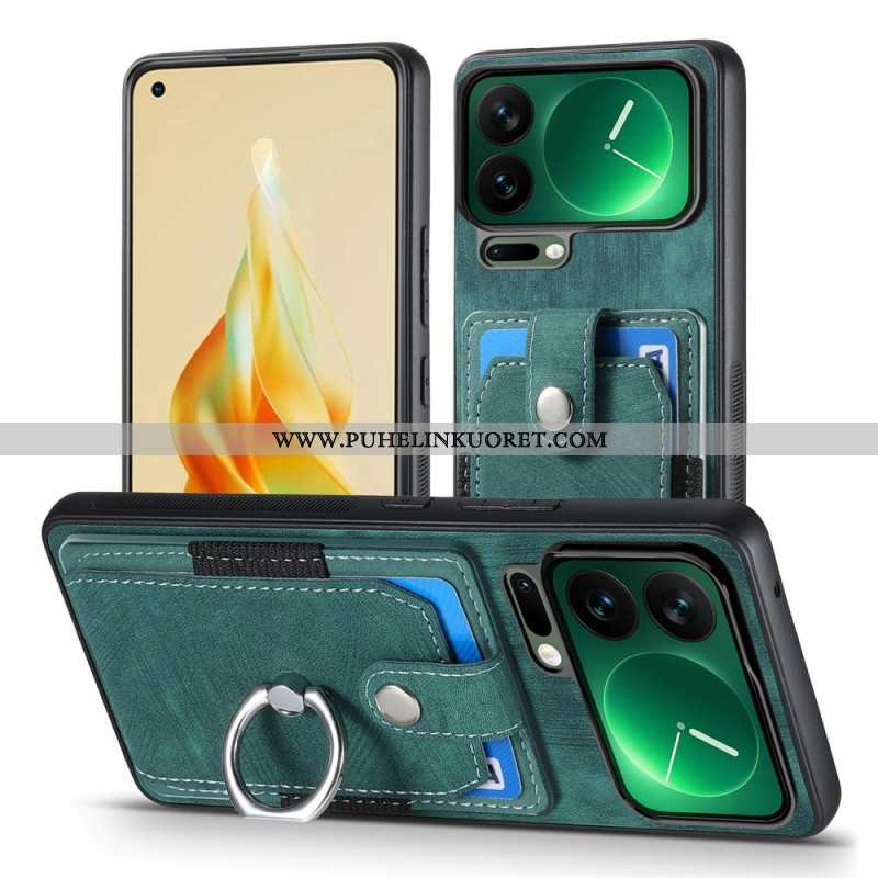 Kuori Xiaomi 17 Pro Max Korttikotelo Ja Sormusteline