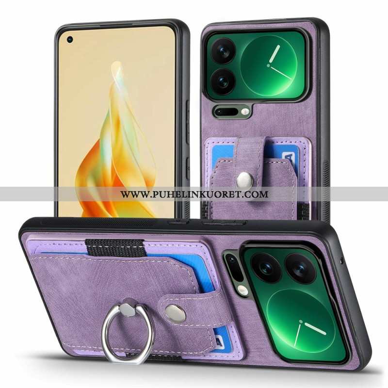 Kuori Xiaomi 17 Pro Max Korttikotelo Ja Sormusteline