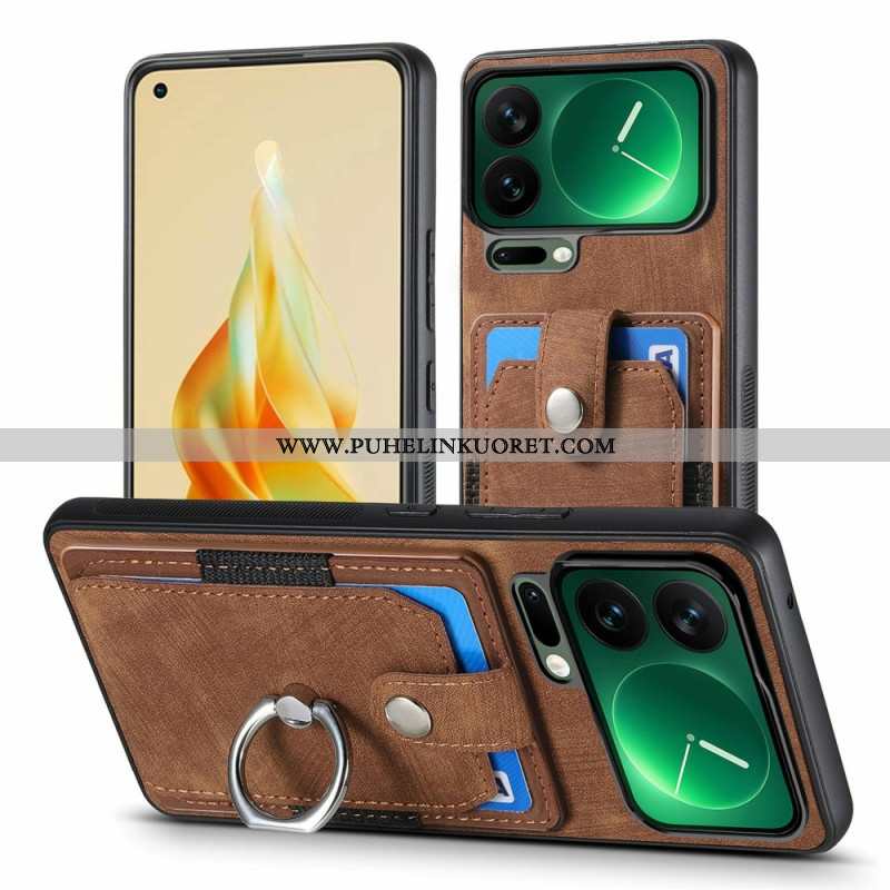 Kuori Xiaomi 17 Pro Max Korttikotelo Ja Sormusteline