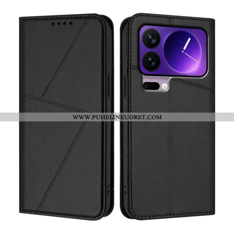 Nahkakotelo Xiaomi 17 Pro Viivakuvio