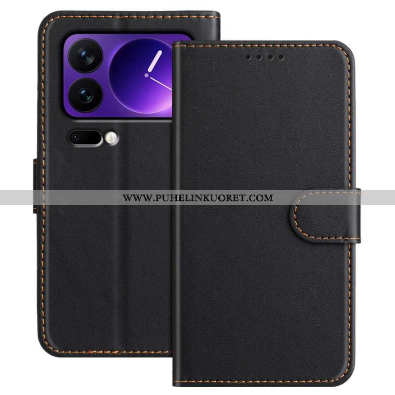 Kotelot Xiaomi 17 Pro Yksivärinen Nahkajäljitelmä