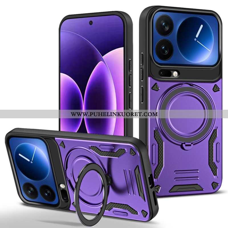 Kuori Xiaomi 17 Pro Magneettinen Suljin Pyörivällä Jalustalla Suojakuori