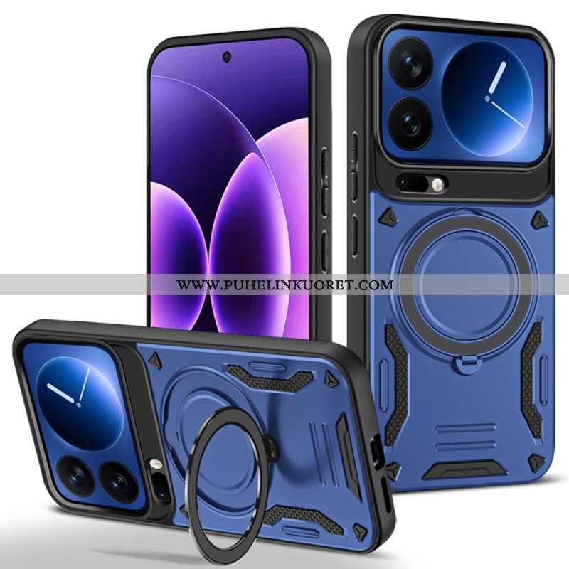 Kuori Xiaomi 17 Pro Magneettinen Suljin Pyörivällä Jalustalla Suojakuori