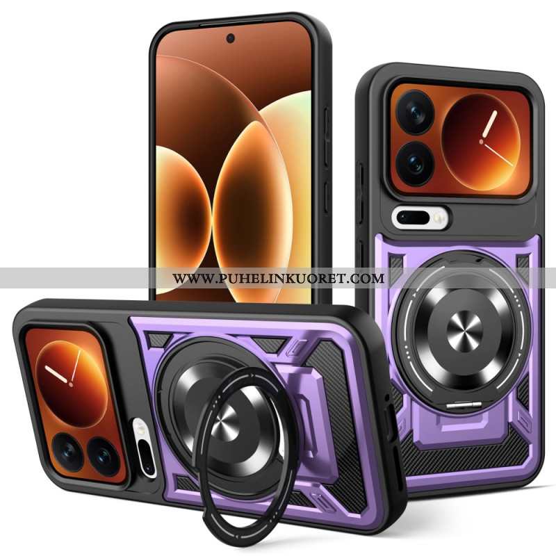 Puhelinkuoret Xiaomi 17 Pro Magneettinen Suljin Pyörivällä Jalustalla
