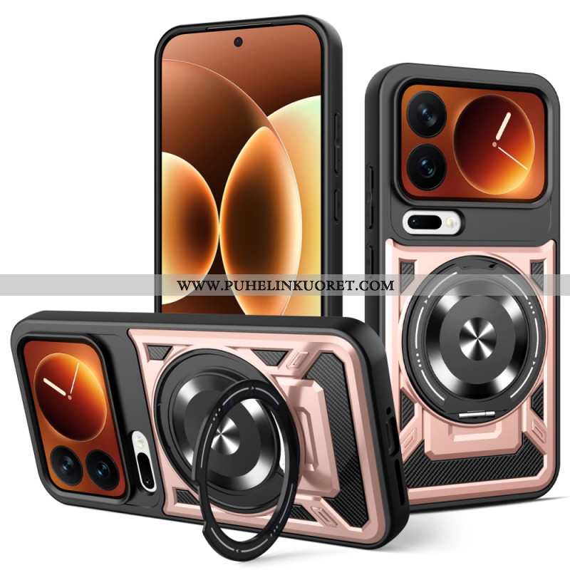 Puhelinkuoret Xiaomi 17 Pro Magneettinen Suljin Pyörivällä Jalustalla