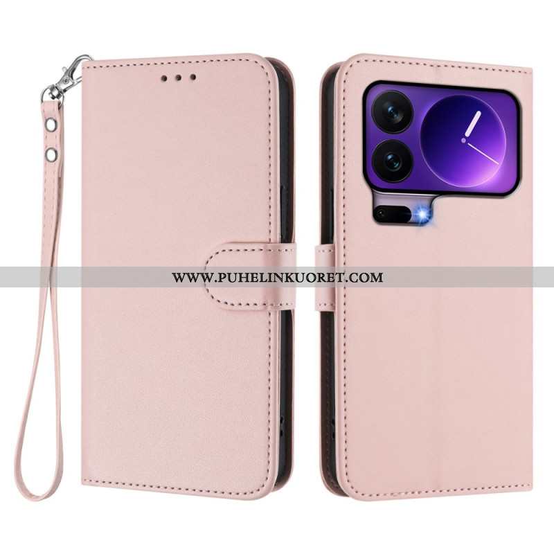 Kotelot Xiaomi 17 Pro Puhelinkuoret Yksivärinen Nahkakuvio