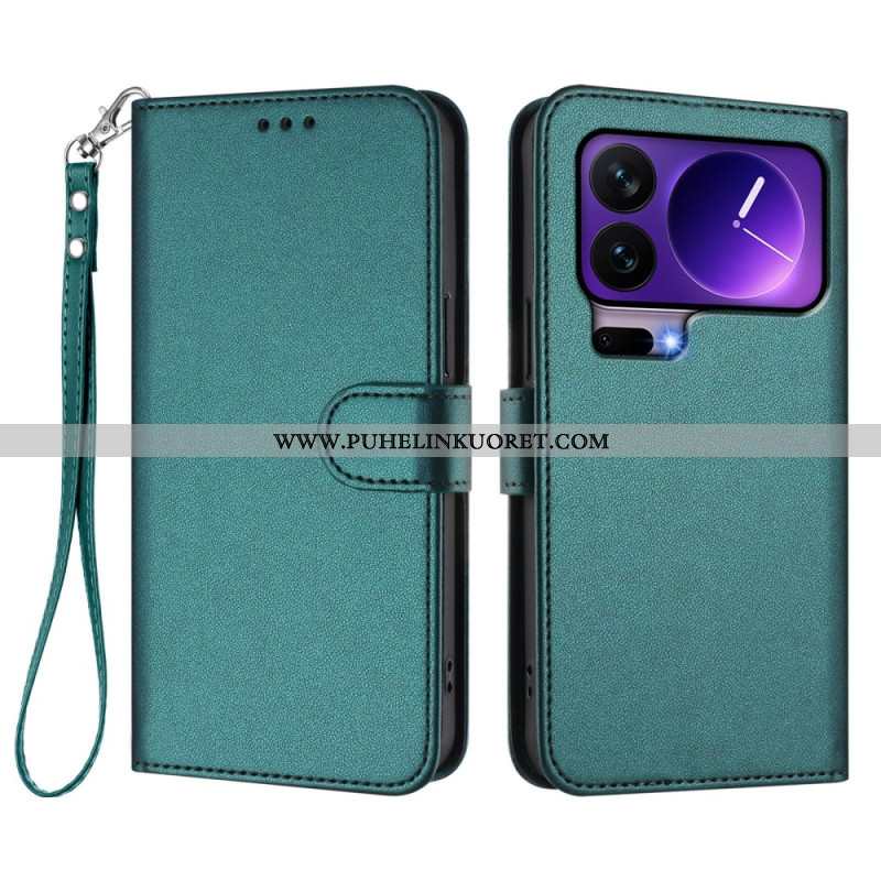 Kotelot Xiaomi 17 Pro Puhelinkuoret Yksivärinen Nahkakuvio