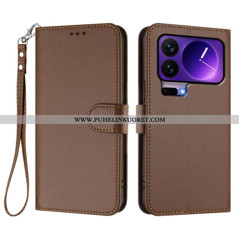 Kotelot Xiaomi 17 Pro Puhelinkuoret Yksivärinen Nahkakuvio